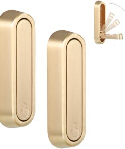 Dntorx Folding Coat Hooks. 2 Pcs Foldable Gold Wall Hooks Heavy Duty Foldable Hook Bathroom Towel Hooks Robe Hooks Wall Mounted for Hanging Coat Towels Clothes Hat Bags Keys